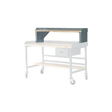 Built Rite Br Built-Rite Steel Riser W/ Laminate Square Edge, 72"W x 12"D, Gray R12665-GY